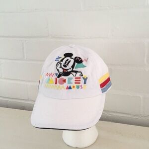 Retro Adjustable Adult Disney Mickey Mouse Cap With Colorful Stripes